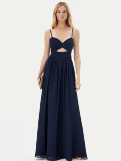 Hey Kyla Sukienka wieczorowa 5AH025HK Granatowy Slim Fit