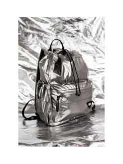 Himawari Plecak No. 61 Silver mini Srebrny