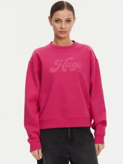 HUGO Bluza Deroxina 50541169 Różowy Relaxed Fit