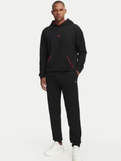 HUGO Bluza Noah 50566164 Czarny Regular Fit