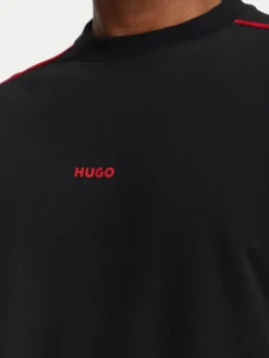 HUGO Bluza Noah 50566160 Czarny Regular Fit