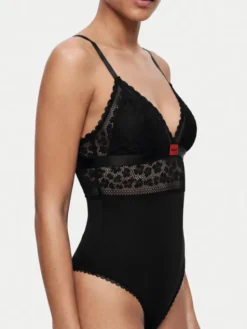 HUGO Body 50570667 Czarny Slim Fit