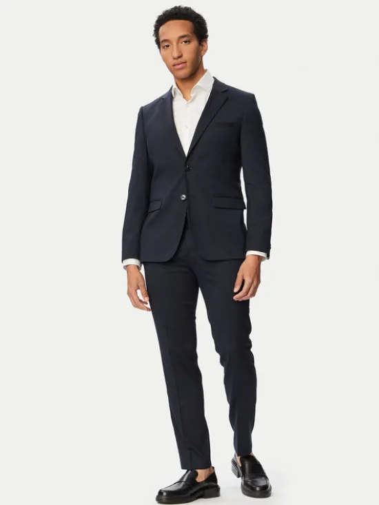 HUGO Garnitur Arti-Hesten 253X 50567831 Granatowy Extra Slim Fit