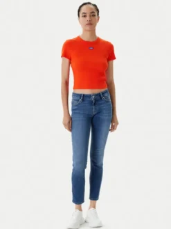 HUGO Jeansy Garuka_B 50544493 Niebieski Skinny Fit