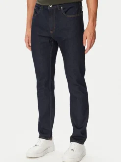 HUGO Jeansy 50572791 Granatowy Slim Fit