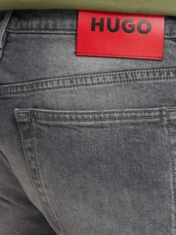 HUGO Jeansy 50561259 Szary Slim Fit