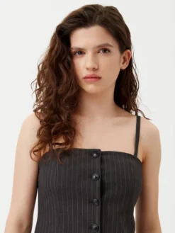 HUGO Kamizelka Asiane 50530460 Szary ciemny Regular Fit