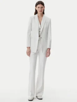 HUGO Kamizelka 50537760 Biały Slim Fit