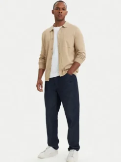 HUGO Kardigan San Jordan 50553663 Beżowy ciemny Regular Fit