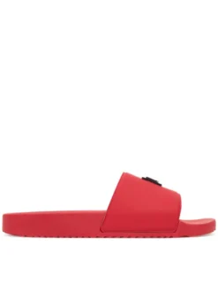 HUGO Klapki Timein 50548671 Czerwony