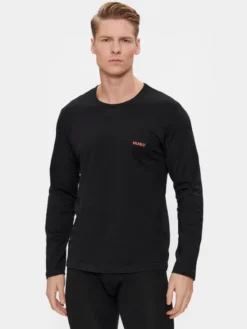HUGO Komplet longsleeve 50492631 Czarny Regular Fit
