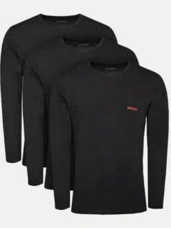 HUGO Komplet longsleeve 50492631 Czarny Regular Fit