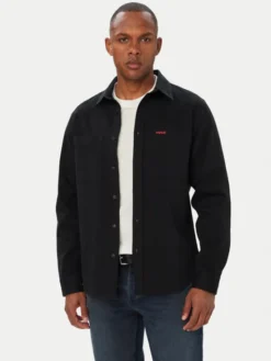 HUGO Koszula Egrin 50566885 Czarny Regular Fit