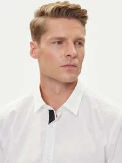 HUGO Koszula Elisha02 50544910 Biały Extra Slim Fit