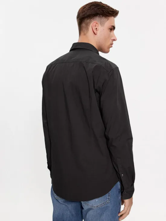 HUGO Koszula Ermo 50500216 Czarny Slim Fit