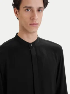 HUGO Koszula Kaleb 50554719 Czarny Slim Fit
