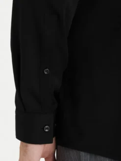 HUGO Koszula Kaleb 50554719 Czarny Slim Fit