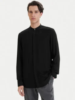 HUGO Koszula Kaleb 50554719 Czarny Slim Fit