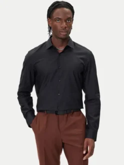 HUGO Koszula Kenno 50500965 Czarny Slim Fit