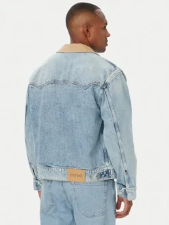 HUGO Kurtka jeansowa Erlo 50563343 Niebieski jasny Relaxed Fit