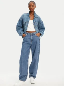 HUGO Kurtka jeansowa Lou 50541559 Niebieski Regular Fit