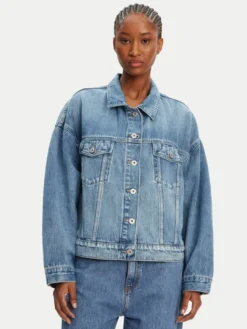 HUGO Kurtka jeansowa Lou 50541559 Niebieski Regular Fit