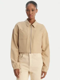 HUGO Kurtka koszulowa Aribabi-1 B 50552372 Beżowy Oversize