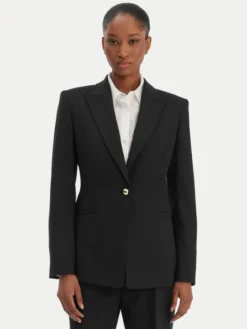 HUGO Marynarka Abire 50565362 Czarny Slim Fit