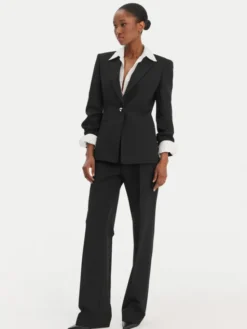 HUGO Marynarka Abire 50565362 Czarny Slim Fit