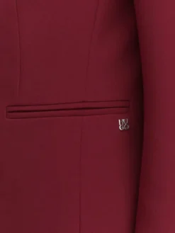 HUGO Marynarka Agonia-1 50539976 Czerwony ciemny Slim Fit