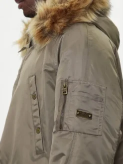 HUGO Parka Makaro2541 50546236 Khaki Regular Fit