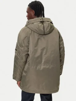 HUGO Parka Makaro2541 50546236 Khaki Regular Fit