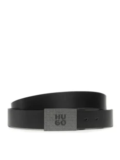 HUGO Pasek Męski Go-G 50503408 10245669 01 Czarny