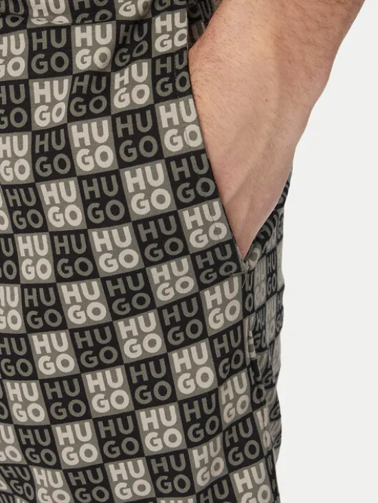 HUGO Piżama Aaron 50556777 Zielony ciemny Regular Fit