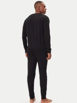 HUGO Piżama Galaxy 50549188 Czarny Regular Fit