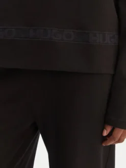 HUGO Piżama Logo 50556636 Czarny Regular Fit