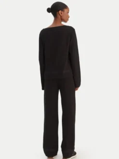 HUGO Piżama Logo 50556636 Czarny Regular Fit