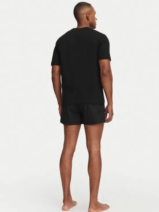 HUGO Piżama Soren Short Set 50575408 Czarny Regular Fit
