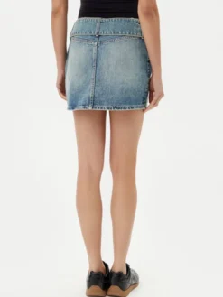 HUGO Spódnica jeansowa Gamini 50541549 Niebieski Regular Fit