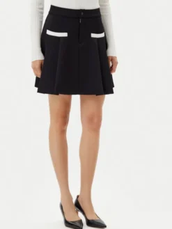 HUGO Spódnica trapezowa Naffitini 50542759 Czarny Regular Fit