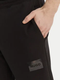 HUGO Spodnie dresowe Daylony 50557453 Czarny Regular Fit