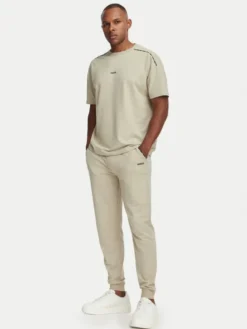 HUGO Spodnie dresowe Noah 50566158 Beżowy Regular Fit