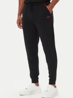 HUGO Spodnie dresowe Noah 50566158 Czarny Regular Fit