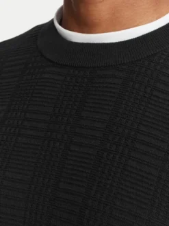 HUGO Sweter Simoh 50566762 Czarny Regular Fit