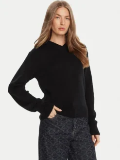 HUGO Sweter Solanu 50545092 Czarny Regular Fit