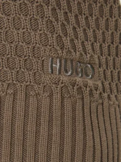 HUGO Sweter Syer 50546995 Khaki Regular Fit