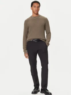 HUGO Sweter Syer 50546995 Khaki Regular Fit