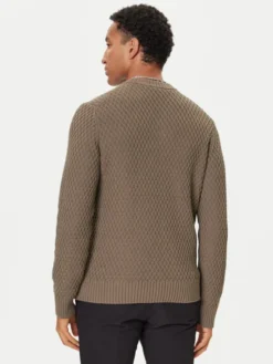 HUGO Sweter Syer 50546995 Khaki Regular Fit