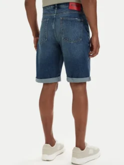 HUGO Szorty jeansowe 50560386 Niebieski Tapered Fit