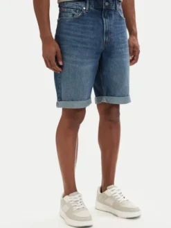 HUGO Szorty jeansowe 50560386 Niebieski Tapered Fit